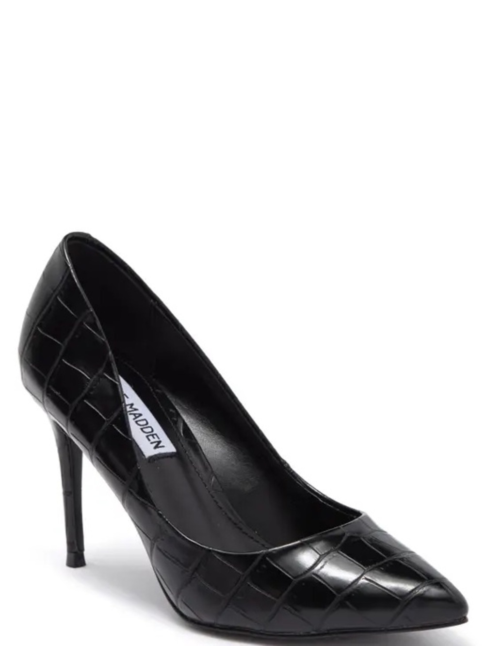 NEW in box STEVE MADDEN Luiza Croc Embossed Pump size 8